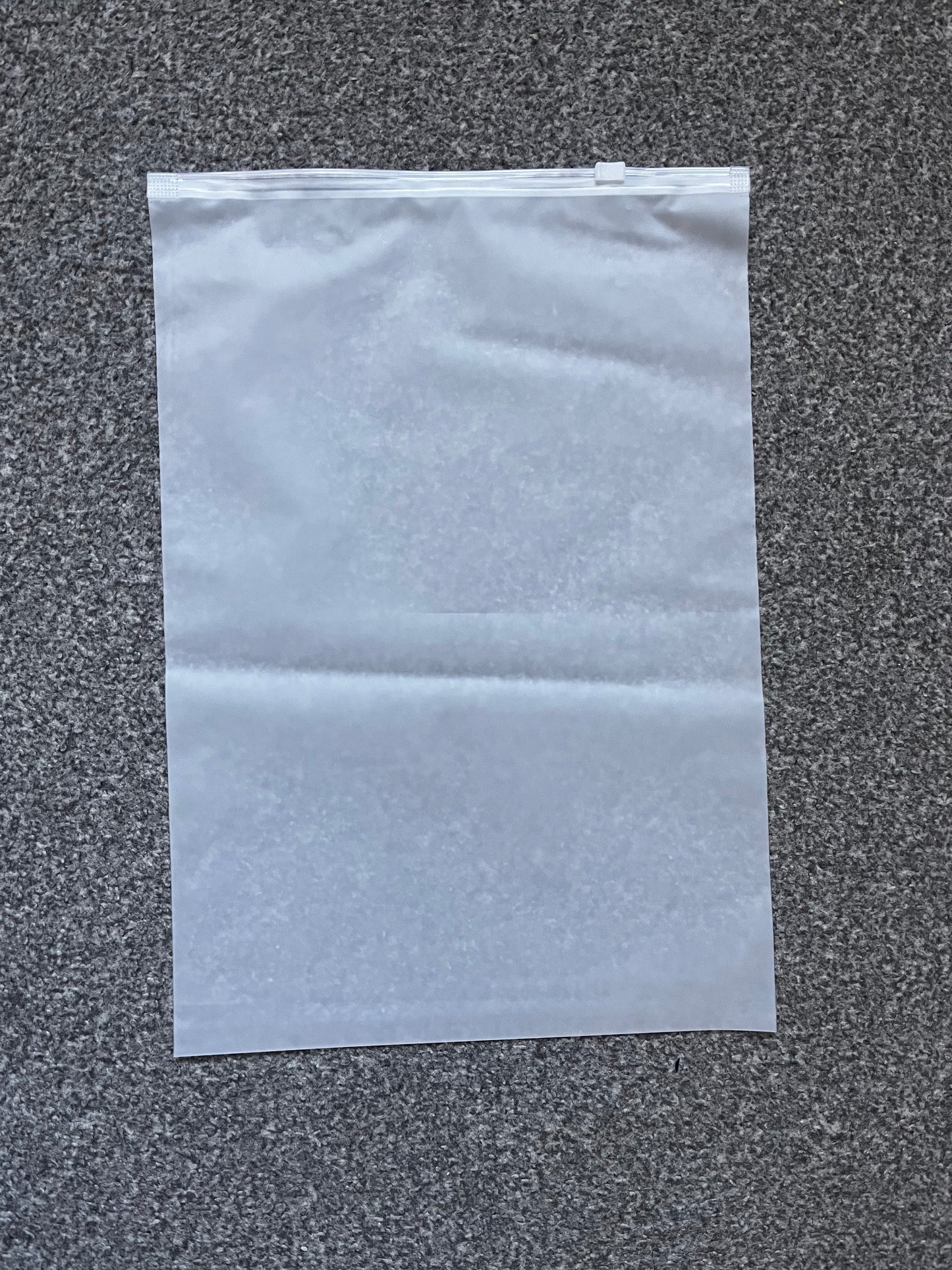 Frosted White Polythene Zip Lock Bags – Set of 20