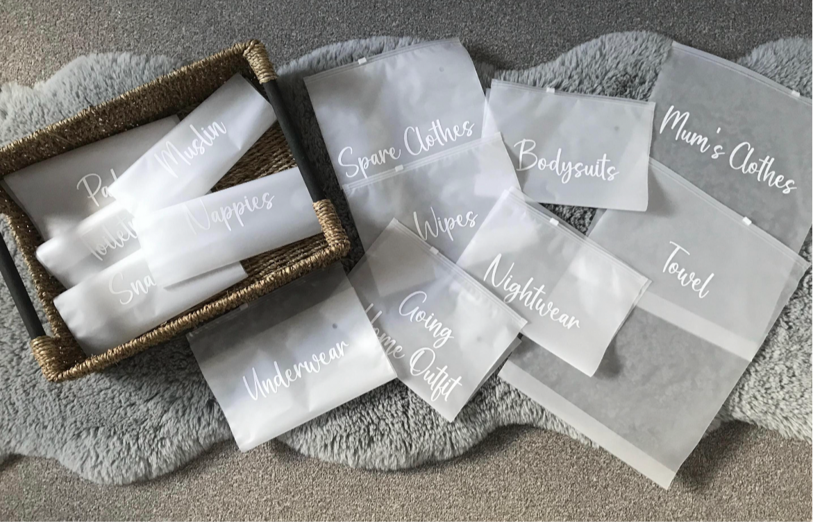 Hospital Maternity Organiser Bags, Essential Baby Items for Labor and Delivery. Ideal for New Moms & Perfect Baby Shower.