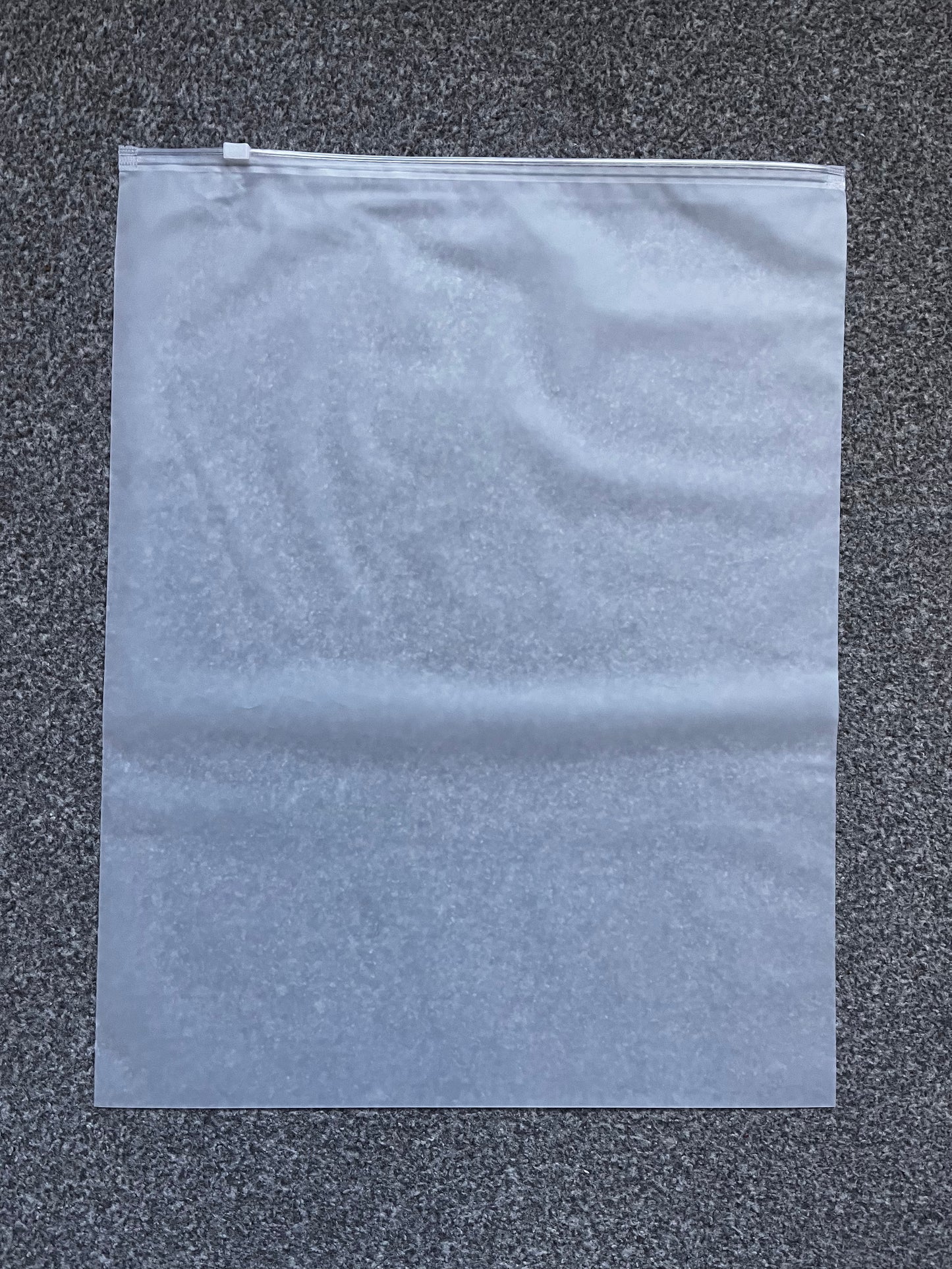 Frosted White Polythene Zip Lock Bags – Set of 20