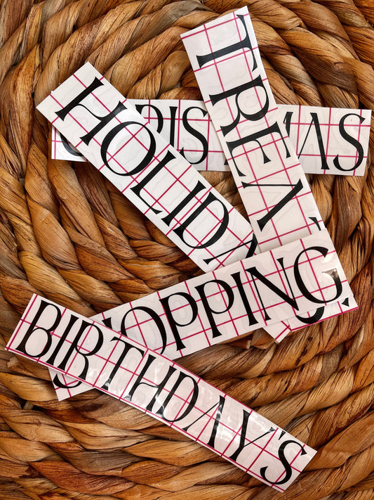 Vinyl stickers for cash wallets | personalised, Budgeting, cash stuffing. A6 budget binder extra