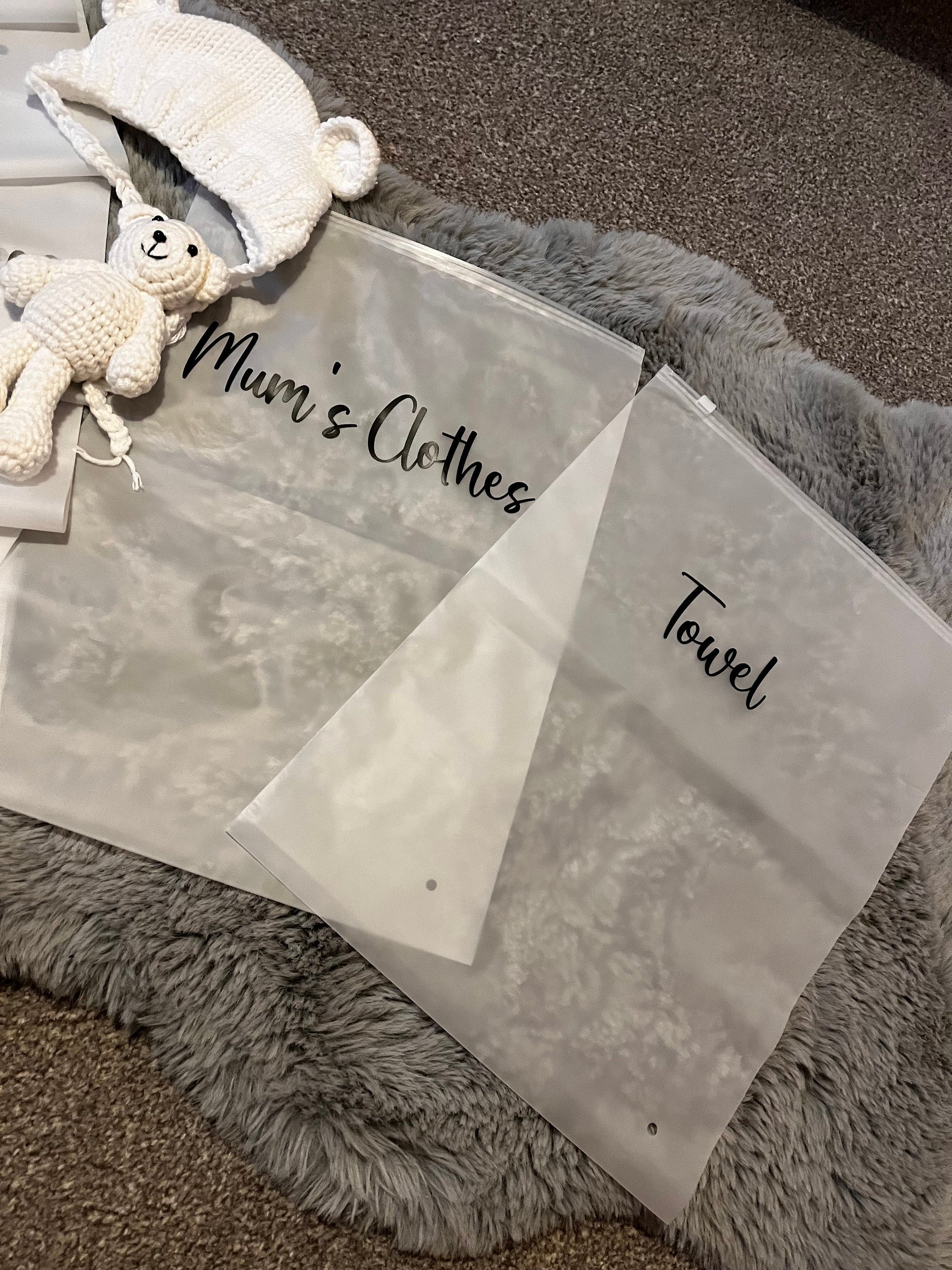 Hospital Maternity Organiser Bags, Essential Baby Items for Labor and Delivery. Ideal for New Moms & Perfect Baby Shower.