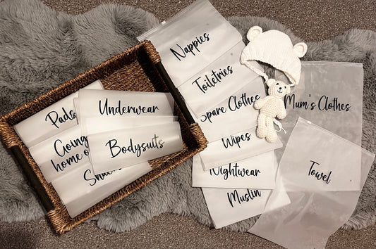 Hospital Maternity Organiser Bags, Essential Baby Items for Labor and Delivery. Ideal for New Moms & Perfect Baby Shower.