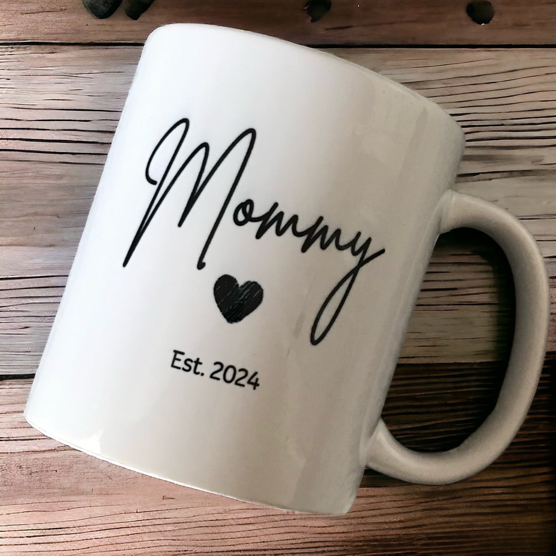 Welcome to parenthood: Discover our Mommy and Daddy 11oz Mug set. Drinkware Coffee Ceramic Drink Reusable Reuse Washable