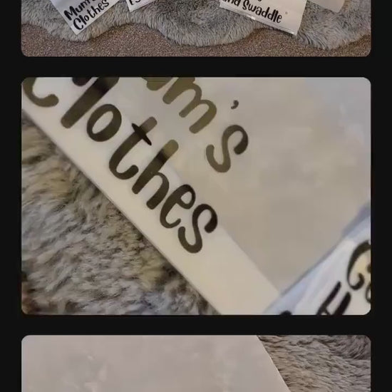 The Hospital Bag Organization Kit with 15 Labels is a trendy and fashionable bag for birthing partners.